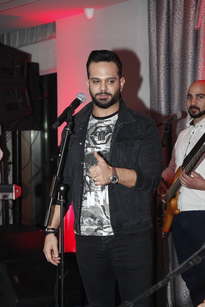 Charbel Khalil and the band at Burj on Bay 